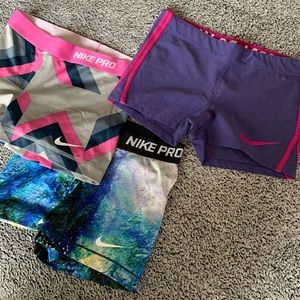 (3) Bundle Nike pro/spanx shorts